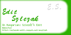 edit szlezak business card